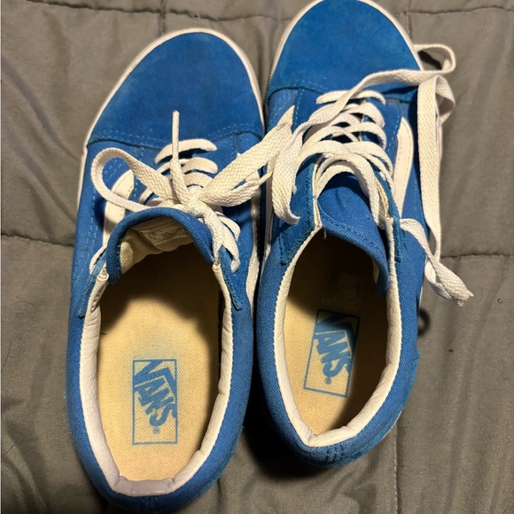 VANS Blue Old Skool Low Classic Sneakers Kids Youth Size 4 - Picture 5 of 6